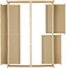 Doppelbett Massivholz 140x200 Komplettset Bett mit Staukasten V-60.33-14Federholzrahmen inkl. Bild 4