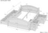 Doppelbett Massivholz 140x200 Komplettset Bett mit Staukasten V-60.33-14Federholzrahmen inkl. Bild 3