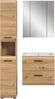 Badkombination (B/H/T: 105x185x46 cm) in Artisan Oak Nachbildung und Artisan Oak Nachbildung Bild 2