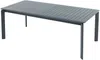 Vente-unique - MACILA Garden dining set Metall Grau - B 100 cm60 cm x H 75 cm89 cm x L 205 cm57 cm286,5 cm Bild 2