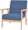 vidaXL 3-tlg. Sofagarnitur Stoff Blau [279146] Bild 5