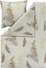 Estella Mako Jersey Bettwäsche 155x220 Fiamma schilf Farn Blätter oliv 6986-280 Bild 2