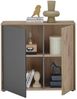 Kommode Nancy / Novara, Holzwerkstoff, Grau, Holzfarben, 94 x 85 x 38 cm Bild 3