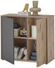 Kommode Nancy / Novara, Holzwerkstoff, Grau, Holzfarben, 94 x 85 x 38 cm Bild 4