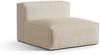 Micadoni Modul Nuria 1-Sitzer Strukturierter Stoff Beige Bild 2