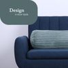 Kissenrolle XXL ( 70cm x Ø22cm ) - Cord Optik Graugrün Bild 5