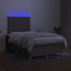 vidaXL Boxspringbett mit Matratze & LED Taupe 120x190 cm Stoff 3270257 Bild 4
