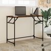 vidaXL Schreibtisch Räuchereiche 100x45x76 cm Holzwerkstoff und Stahl 842268 Bild 3