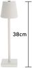 LED Tischleuchte, weiß, Touchdimmer, Akku, USB, H 38 cm Bild 4