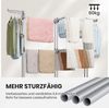 Oak&Tea Wäscheständer Turmwäscheständer Ausziehbarer Wäscheständer Turm für Balkon & Wohnung, XXL Standtrockner, 4 Ebenen, klappbare zwischen 83-200cm, mit Rollen Bild 3