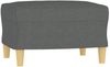 vidaXL 3-Sitzer-Sofa mit Hocker Dunkelgrau 180 cm Stoff 3201002 Bild 5