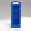Telefonzelle Schrank – Telefonbox 1-türig in Blau Bild 2