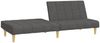 vidaXL Schlafsofa 2-Sitzer Dunkelgrau Stoff 375827 Bild 4