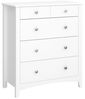 ebuy24 Kommode Mulon Kommode 5 Schubladen weiß rein. Bild 3