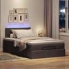 vidaXL Ottoman-Bett mit Matratze & LEDs Dunkelbraun 120x190 cm Stoff 3312294 Bild 3