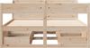 vidaXL Massivholzbett ohne Matratze 135x190 cm Kiefernholz 3307137 Bild 4