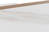 Couchtisch HWC-L89, Sofatisch Wohnzimmertisch, Eisen 43x120x64cm Sinterstein Marmor-Optik weiß Holz natur Bild 5