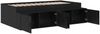 vidaXL Bettrahmen Schwarz Eichen-Optik 80 x 200 cm Holzwerkstoff 3335198 Bild 4