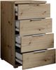 Nachtkommode >Smilla< in Artisan Eiche, Melamin - 46x79x42cm (BxHxT) Bild 3