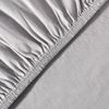 leevitex® Spannbettlaken 140x200 cm - 160x200 cm | Spannbetttuch Bettlaken | 100% Jersey Baumwolle | Matratzenhöhe bis 25 cm | Öko-Tex | Grau Bild 2