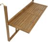 Balkonhängetisch 120x40 cm, Akazienholz geölt Bild 3