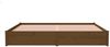 vidaXL Massivholzbett Honigbraun 200x200 cm Bild 5