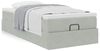 vidaXL Ottoman-Bett mit Matratze Hellgrau 90x190 cm Samt 3311153 Bild 4