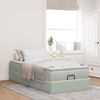 vidaXL Ottoman-Bett mit Matratze Hellgrau 90x190 cm Samt 3311153 Bild 3