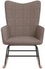 Schaukelstuhl Taupe Stoff [328016] Bild 3