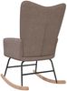 Schaukelstuhl Taupe Stoff [328016] Bild 5