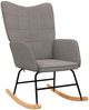 Schaukelstuhl Taupe Stoff [328016] Bild 2
