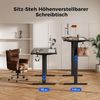 Elektrischer höhenverstellbarer Schreibtisch 160x60cm Memory-Handsteuerung Bild 2