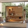 Home Delxue 'Shadow - XL' Traditionelle Sauna für 5 Personen, inkl. Ofen, Holz natur, 190 x 150 x 200 cm Bild 2