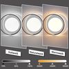 ZMH Deckenlampe LED Deckenleuchte Wohnzimmer - Wohnzimmerlampe Dimmbar mit Fernbedienung 66W Schlafzimmerlampe Modern Schlafzimmer Deckenbeleuchtung Schwarz Weiß Küchenlampe Ring 48.5cm für Küche Flur Bild 2