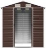 vidaXL Gerätehaus Braun 191x130x198 cm Verzinkter Stahl 3188264 Bild 5