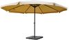 Mendler 'Meran Pro' Sonnenschirm, Gastronomie Marktschirm ohne Volant Ø 5m Polyester/Alu , mit Schirmständer, Creme Bild 3
