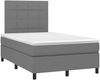 vidaXL Boxspringbett mit Matratze & LED Dunkelgrau 120x190 cm Stoff 3270198 Bild 3