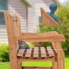 CLP Teakbank Jackson V2 Gartenbank mit Rückenlehne wetterfest stabil massiv,teak 220 cm Bild 4