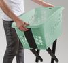 Gardissimo Wäschekorb Wäschesammler mit klappbaren Beinen 50L mint Bild 4