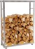 Kaminholzregal innen Metall SATLO - für Feuerholz Brennholzregal innen Kaminholzständer Kaminholzhalter Feuerholzregal InnenEdelstahl, 25x80x150cm Bild 1