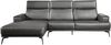 Ecksofa Gera / GB111AR left, Leder, Schwarz Bild 4