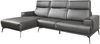 Ecksofa Gera / GB111AR left, Leder, Schwarz Bild 3