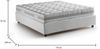 Dmora Apel Doppelbett, Bettkasten mit Stoffbezug, 100 % Made in Italy, Öffnung vorne, inklusive Matratze 160 x 190 cm, Weiß Bild 3