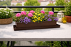 25x Balkonkasten-Untersatz L60 SUPER ca. 60x15x3 cm – brauner Kunststoff-Untersetzer für Balkon- & Blumenkästen Bild 3
