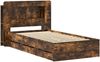 vidaXL Bettgestell mit Stauraum Geräucherte Eiche 80 x 200 cm 3434001 Bild 3