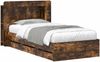 vidaXL Bettgestell mit Stauraum Geräucherte Eiche 80 x 200 cm 3434001 Bild 2