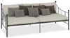 vidaXL Tagesbett-Rahmen, Metall, grau, 90×200 cm Bild 2