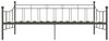vidaXL Tagesbett-Rahmen, Metall, grau, 90×200 cm Bild 4