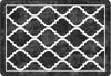 vidaXL Teppich Waschbar Schwarz und Weiß 160x230 cm 136606 Bild 2