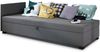 Sofa Misti II - Einzelbett, Schlafsofa mit Bettkasten, Bettsofa, Farbauswahl, Bettgestell, Komfortbett, Bett für Jugendzimmer, Schlafmöbel (Grau (Lux 05)) Bild 2
